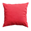 © Chanwit - Vibrant red pillow with a soft fabric texture ideal for home decor and adding a pop of color to any space isolated on transparent background..