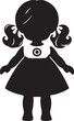© Shukkur Ali 1 - Doll black silhouette vector