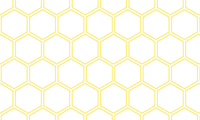 Poster - abstract yellow outline polygon pattern can be used background, banner, poster.