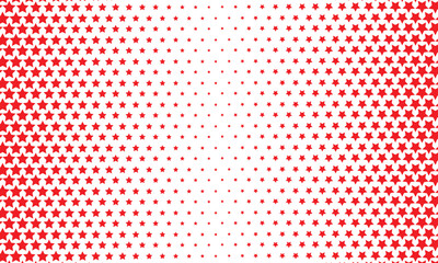 Poster - abstract red halftone star pattern can be used background, banner, poster.