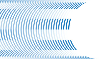 Aufkleber - abstract geometric blue white gradient opposite line arch pattern art can be used background, banner
