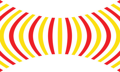 Leinwandbilder - abstract geometric red yellow squeeze line pattern art can be used background, banner, poster.