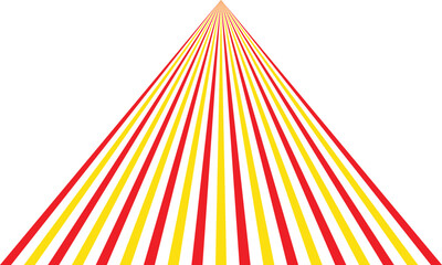 Aufkleber - abstract geometric red yellow triangular line pattern art can be used background, banner, poster.
