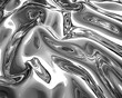 © Gsu - Silver metallic gradient with glossy sheen and smooth reflections