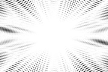 Fototapete - Halftone dotted background. Halftone effect vector pattern. Circle dots isolated on the white background. 