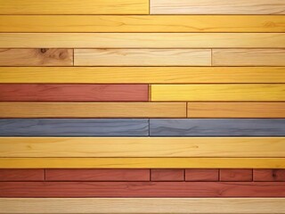 Wall Mural - Multicolored Wooden Planks Wall