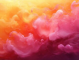 Poster - Abstract Fluid Painting of Colorful Smoke