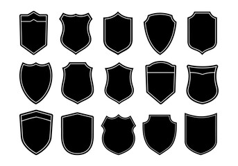 Wall Mural - shield icons set. protect shield vector