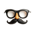© Anha - Funny disguise glasses mustache nose party fun humor costume accessory prank joke isolated on transparent background