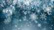 © Qaqas - Christmas falling snow. Heavy snowfall, snowflakes in different shapes and forms. Falling snowflakes on transparent background. Snowfall. Vector illustration.