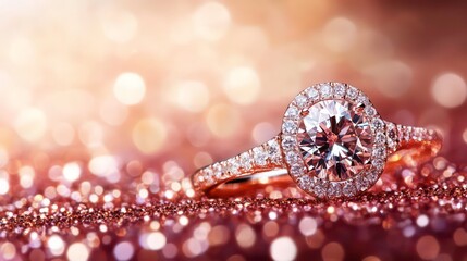 Canvas Print - sparkling diamonds on a glittering background showcasing luxury, elegance, and the timeless beauty o