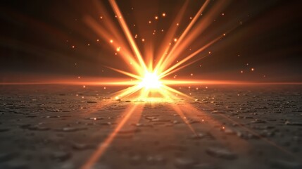 Wall Mural - bright and shimmering lens flares that add a dynamic touch to visuals, creating a polished and profe