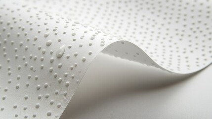 Aufkleber - Water droplet resting on textured surface showcasing unique patterns in soft light during a minimalistic setup