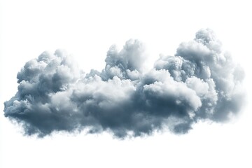 Poster - Soft, fluffy clouds floating in a bright sky during a serene afternoon give a calming atmosphere to the open space above