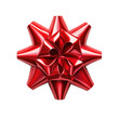© Matt - Vibrant red bow with eight points on transparent background
