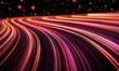 © Azril - Abstract glowing lines, cosmic background, digital art, website banner