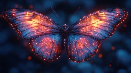 Digital Transformation Innovation Butterfly Design for Future Business Growth Technology Success