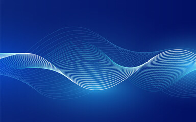 abstract wave, line particle technology background.trendy.abstract background.line blue ,colorful,ve