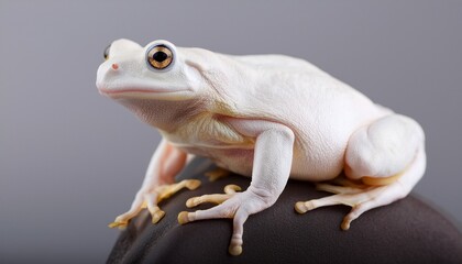 frog on white background