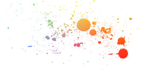 Wall Mural - pink, yellow, green , blue spots on white. hand drawn abstract elements for design print, card, post