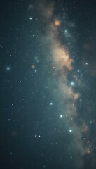 Aufkleber - Majestic milky way in the night sky showcases cosmic beauty and twinkling stars, inviting exploration of the universe's vast wonders
