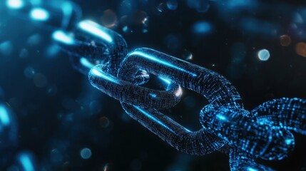 Digital Chain, Abstract Representation of Blockchain Technology