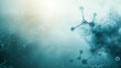 © nattapat - Abstract gradient background with molecular structures, perfect for medical, science, and technology themes. A modern and luxurious design ideal for hospitals, healthcare, and business presentations.