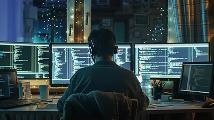 Night Coder: A Programmer's Focused Work at Night
