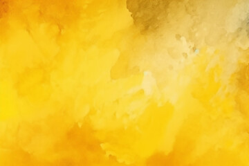 Wall Mural - abstract yellow background. hand painted yellow watercolor background vibrant watercolor background 