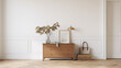 © FlyStun - Plan sur l'entrée d'un appartement ou maison. Élégant, simple, moderne. Décorations, lumières douces. Pour conception et création graphique.