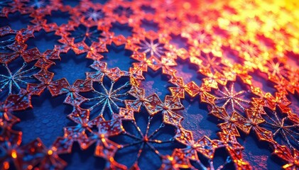 Geometric lace overlay, sharp lines, bold design , overlay, closeup