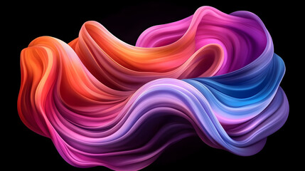 Wall Mural - abstract glowing space background with vibrant swirling colors