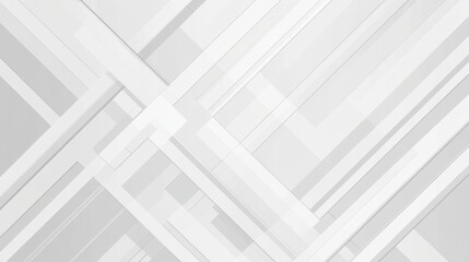 Fototapete - Sleek geometric pattern of thin white lines on soft gray background showcasing minimalist digital art for modern aesthetic appeal