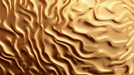 Fototapete - Dynamic ripple effects on metallic gold and copper surfaces with varied textures and patterns