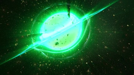 Wall Mural - black hole pulling stars in deep space, 3d rendering