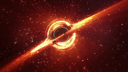 Wall Mural - black hole pulling stars in deep space, 3d rendering