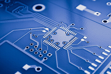 printed circuit board. layout of tracks