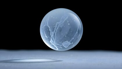 Wall Mural - close up of a glass ball on a table