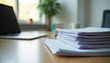 © Peer - Organized Workspace with Papers and Stationery