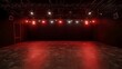 © akun - Redlit Empty Stage with Dark Studio.