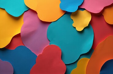 Leinwandbilder - Abstract colorful paper texture background. Bright pastel rainbow many-coloured pattern design. Artistic creative colorful illustration of contemporary modern surface material sheet.