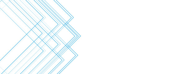Fototapete - Abstract white background with blue lines. Modern and dynamic seamless retro pattern business concept. Creative geometric triangle shape. Design Space design concept Suit for business, corporate