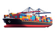 © Mozahidul - Container Ship Arrival on transparent background