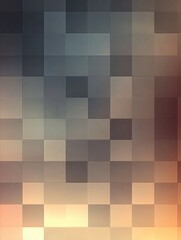 Aufkleber - Modern checkerboard pattern featuring gradient shades and smooth lighting for a subtle and elegant visual effect in soft tones