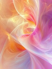 Fototapete - Dynamic energy waves in vibrant warm colors illustrating movement and weight loss through abstract design