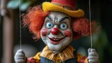 Scary clown puppet
