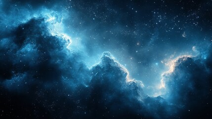 Wall Mural - stunning cosmic nebula with vibrant colors captured in deep space at night