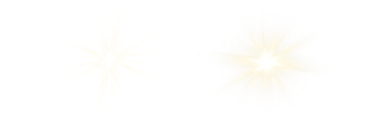 Wall Mural - vector transparent sunlight with sun glare. overlay, sun rays and glare, sun, sunrays, light transit