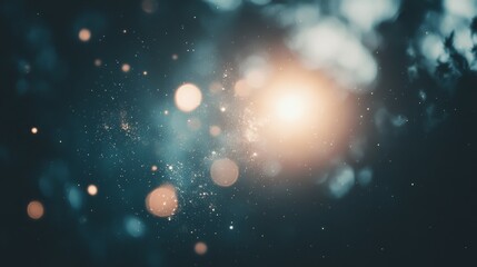 Wall Mural - abstract bokeh background with sparkling light