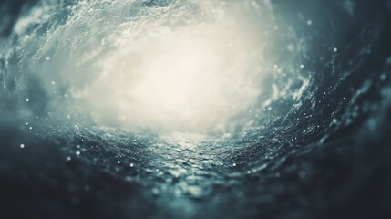 Wall Mural - mysterious underwater tunnel passage